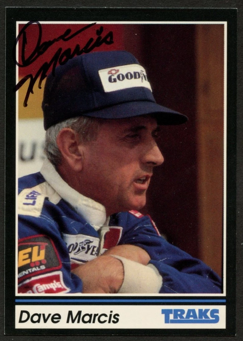 Dave Marcis #71 signed autograph auto 1991 Traks NASCAR Racing Trading Card