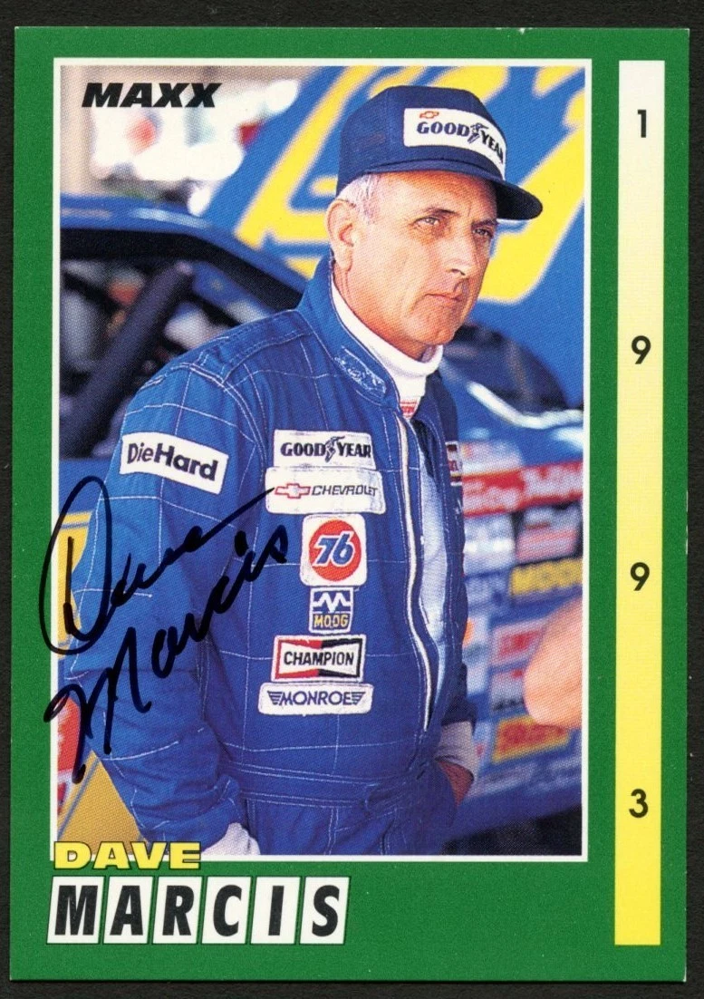 Dave Marcis #71 signed autograph auto 1993 MAXX Nascar Trading Card