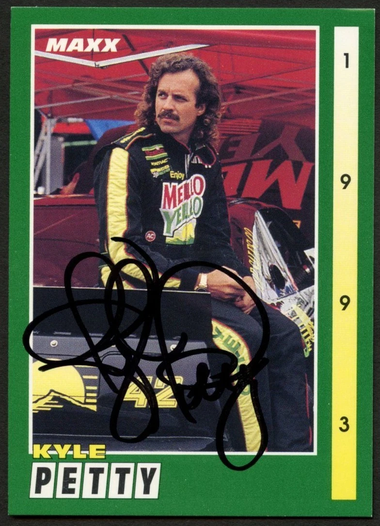 Kyle Petty #42 signed autograph auto 1993 MAXX Nascar Trading Card