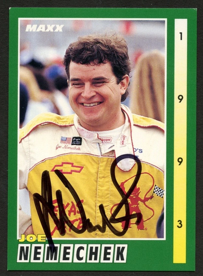 Joe Nemechek #87 signed autograph auto 1993 MAXX Nascar Trading Card