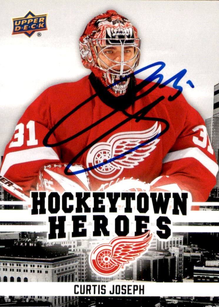 Curtis Joseph Signed 2025/26 Red Wings Centennial Hockeytown Heroes Card #HH-41