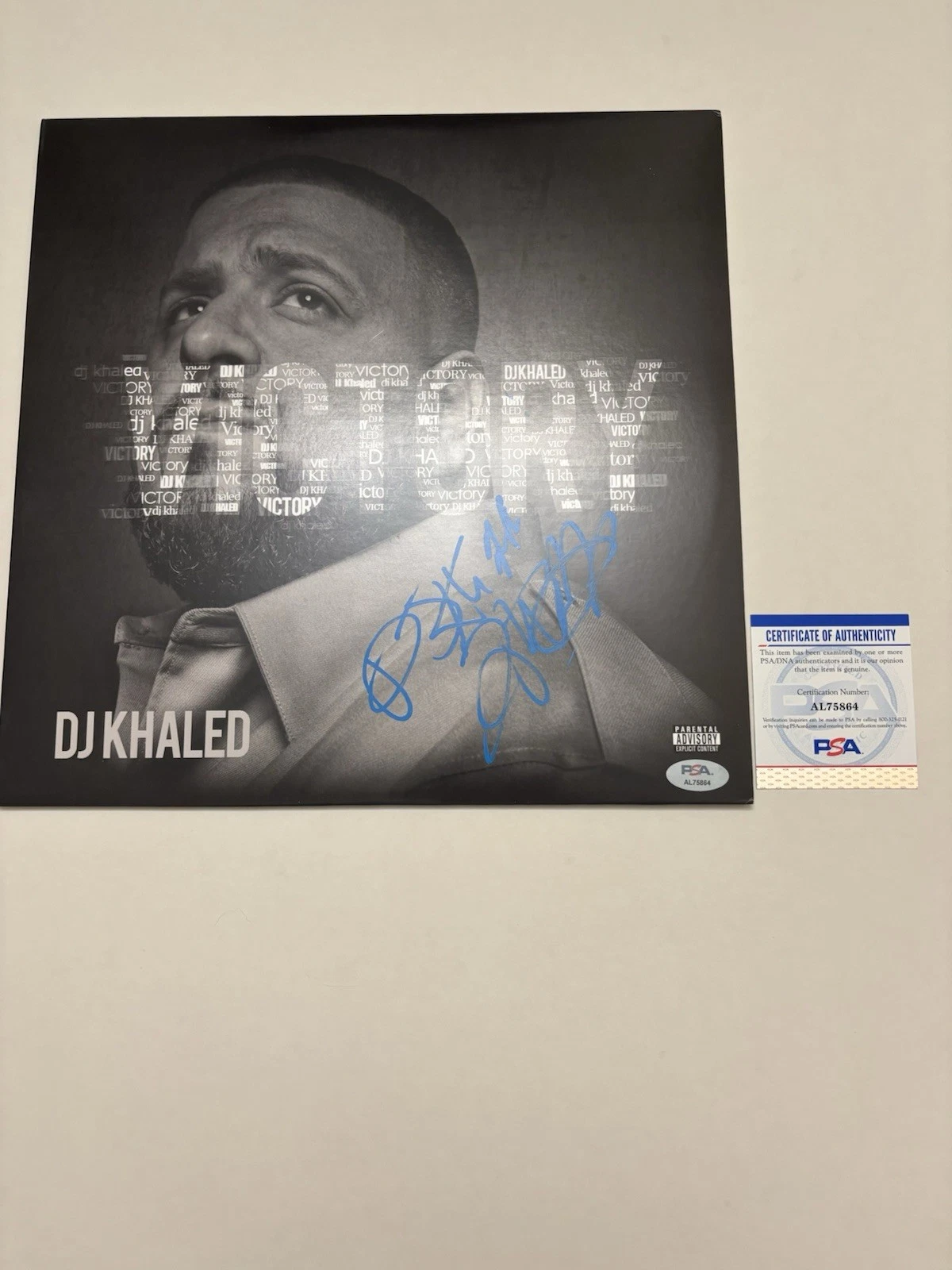 Victory by DJ Khaled LP Green Vinyl RSD ExclusiveAll I Do Is Win Signed Psa COA