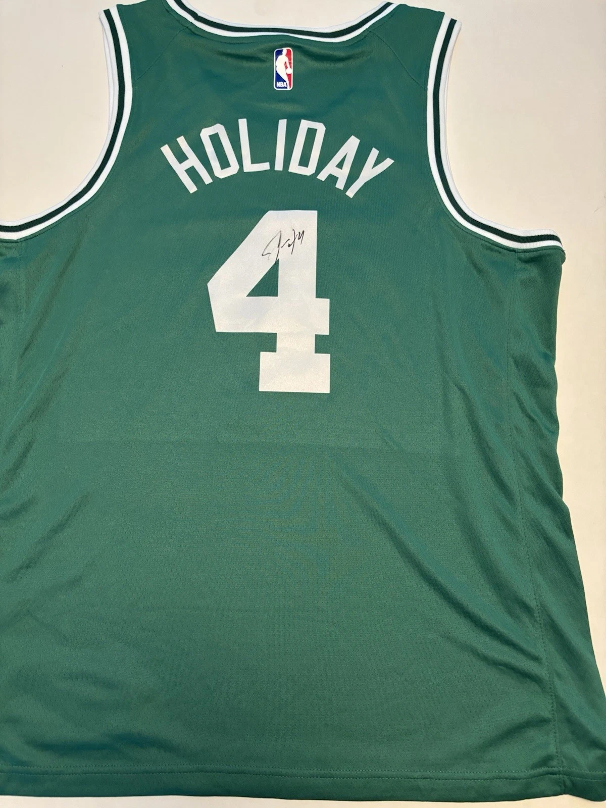 Jrue Holiday Boston Celtics Autographed Signed Finals Jersey! JSA Coa