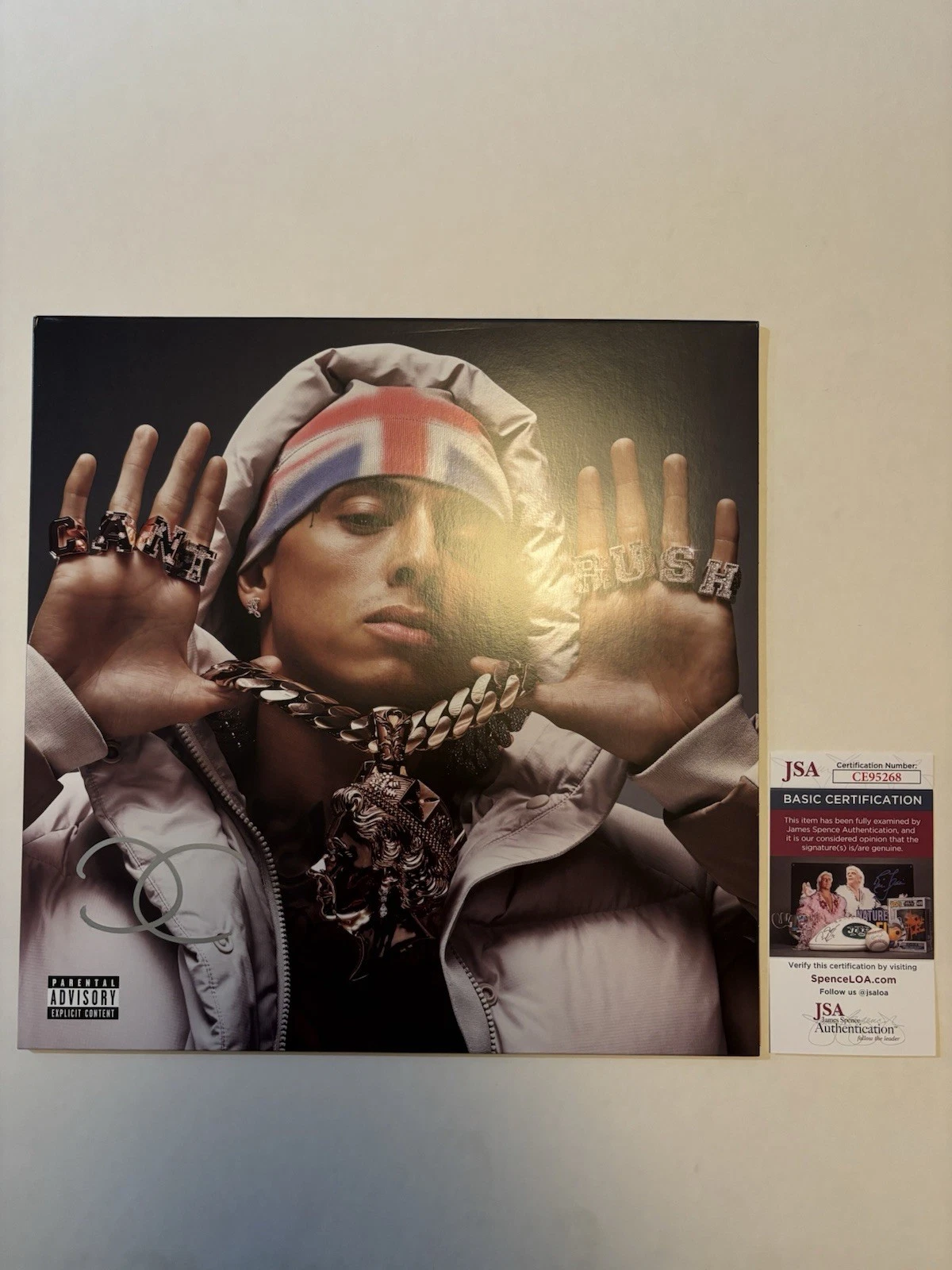 Central Cee Autographed Signed Can’t Rush Greatness Vinyl Record JSA Coa
