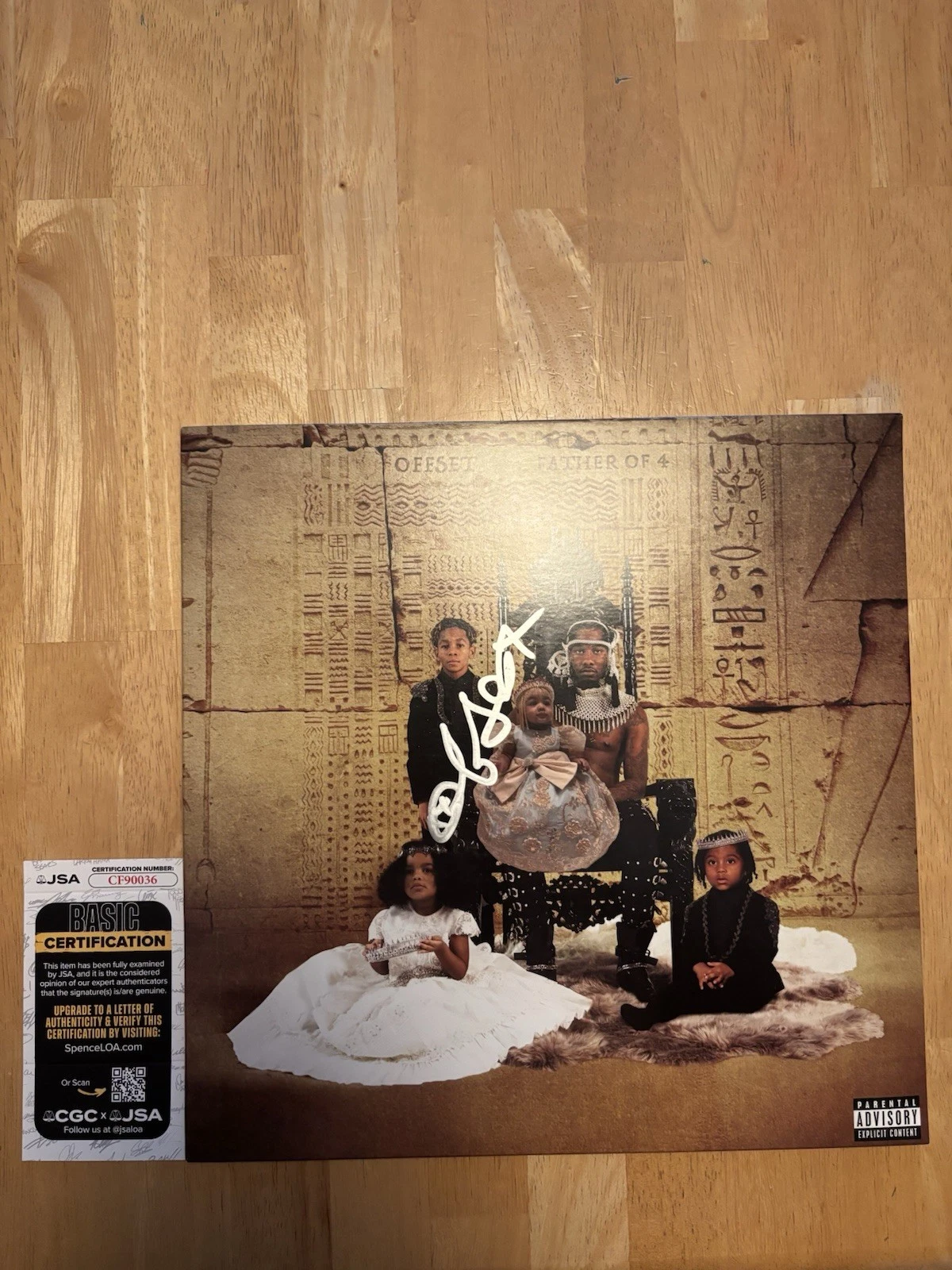 Offset Autographed Signed Father Of 4 Vinyl. Jsa Coa