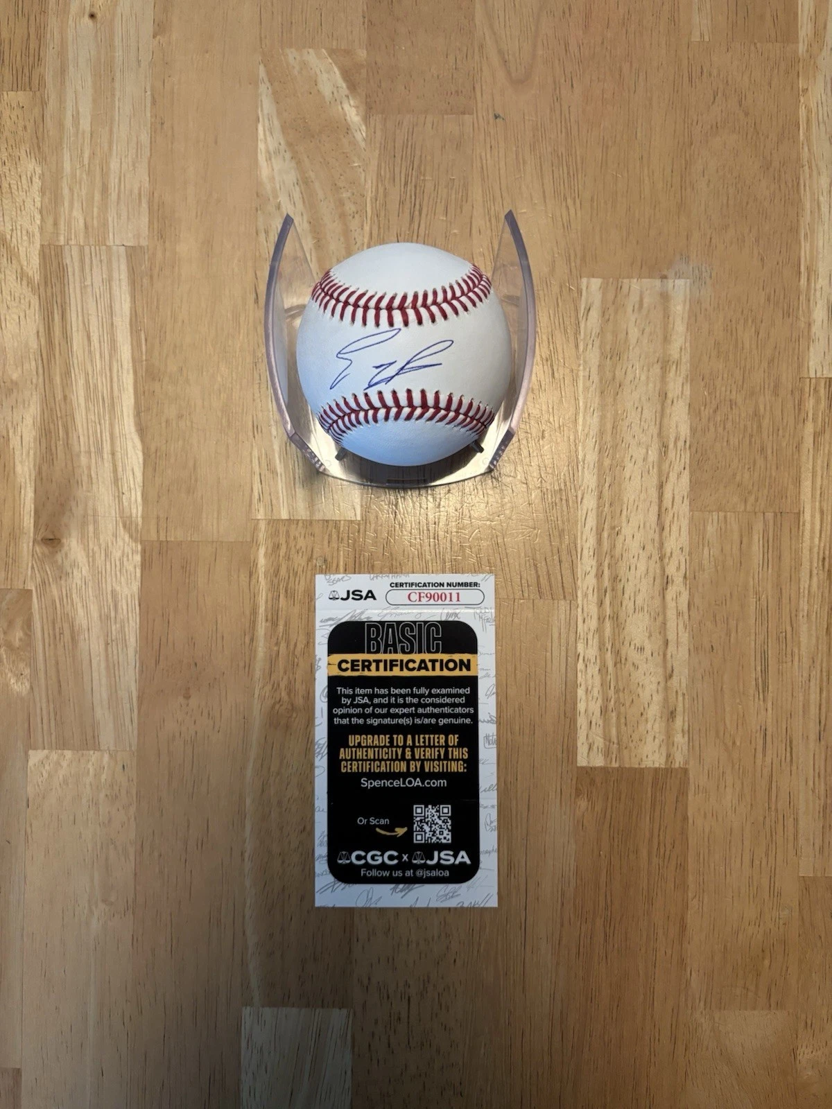 Marlins EURY PEREZ Signed Autographed Major League Baseball JSA COA