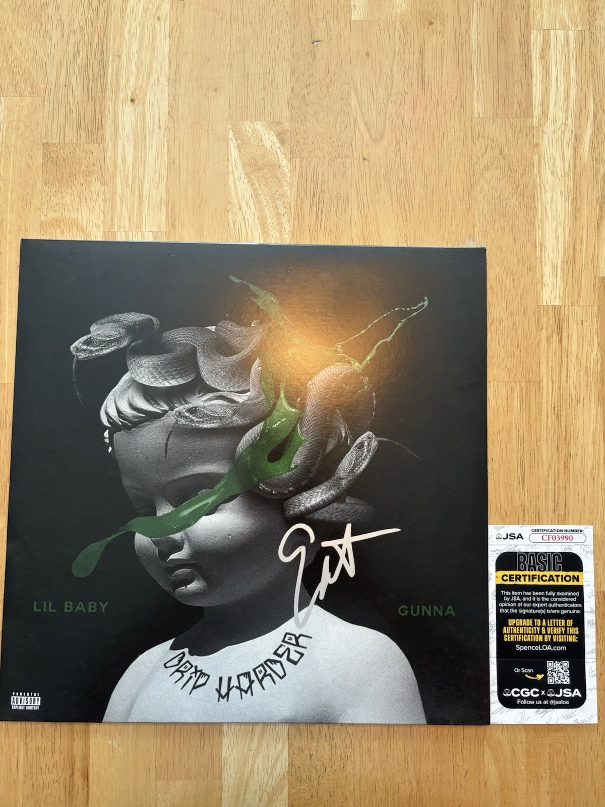Gunna Signed  Autographed Drip Harder Vinyl Record JSA Coa