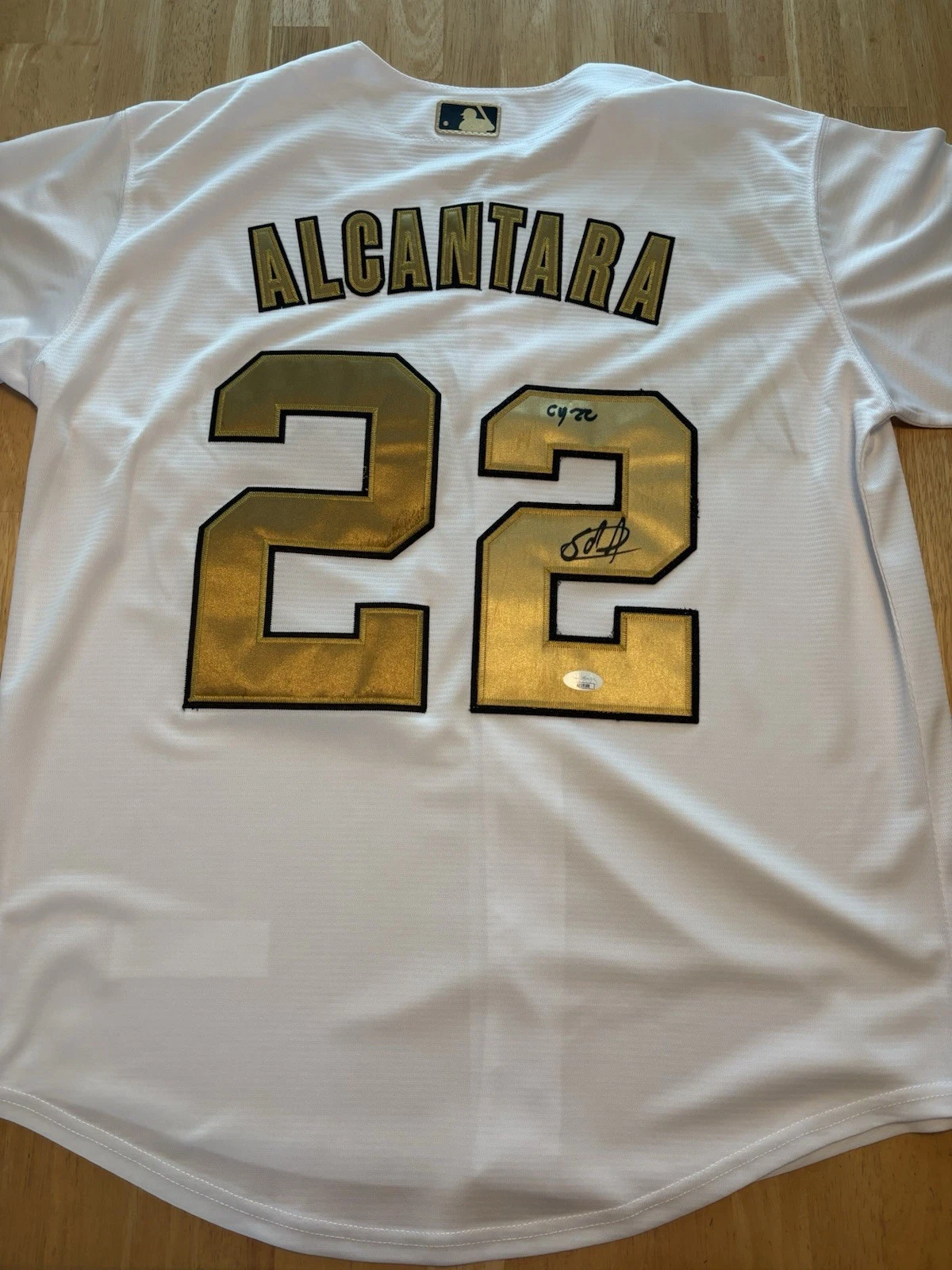 Sandy Alcantara  Autographed 2022 All Star Jersey W/ Inscription JSA Coa. Read!!