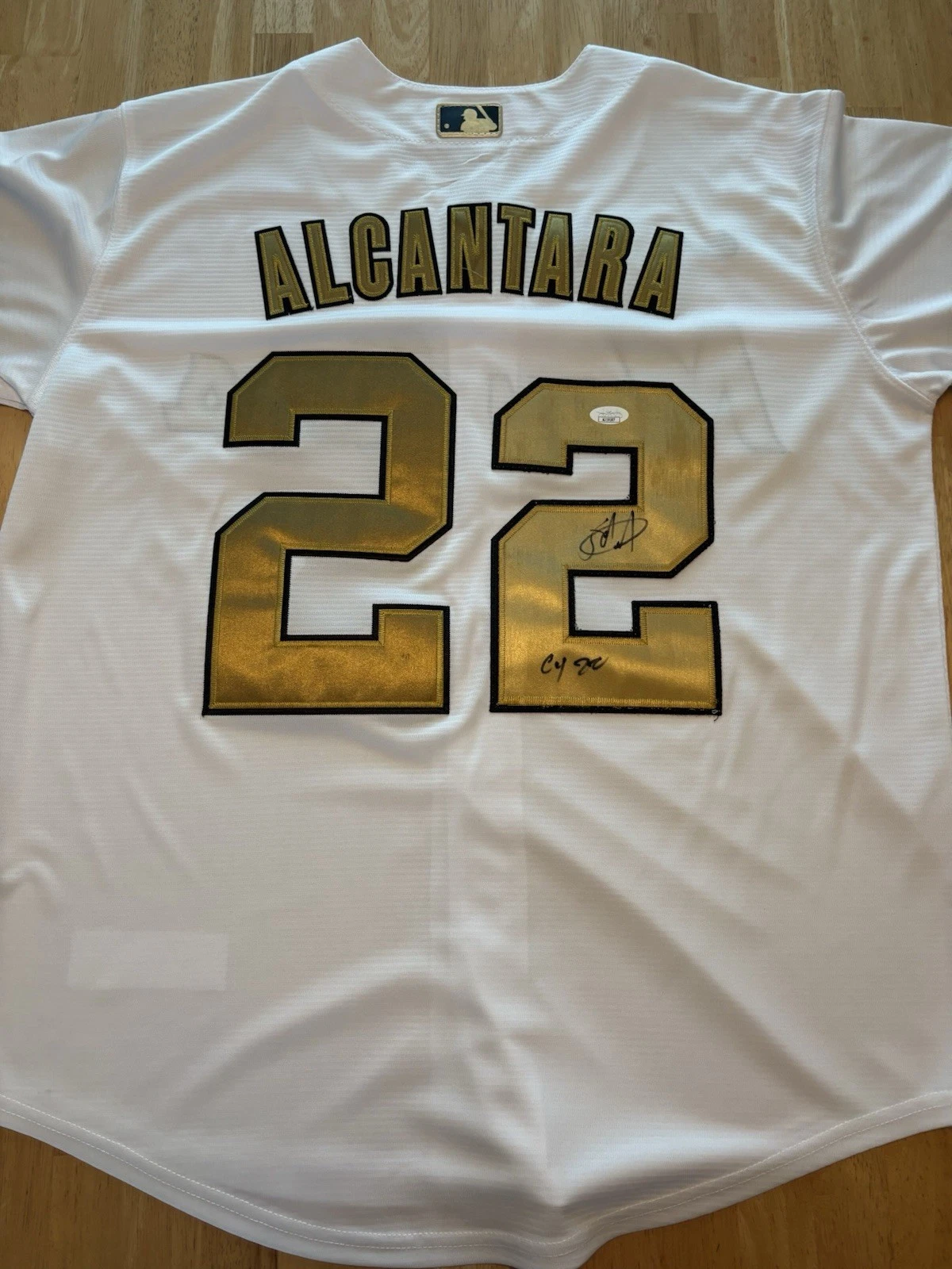 Sandy Alcantara Signed Autographed 2022 All Star Jersey With Inscription JSA Coa