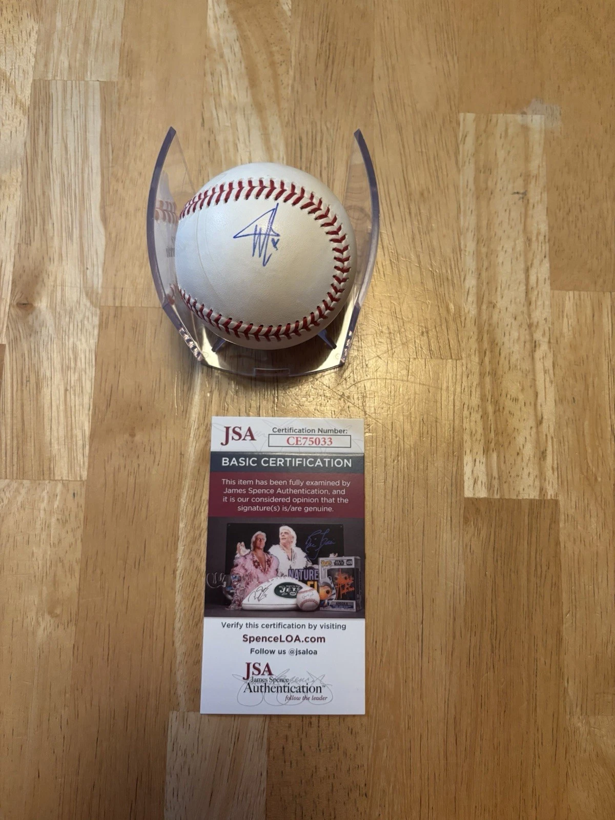 Winnie Harlow Signed  Autographed Baseball. SI Model. Kyle Kuzma. Rare. JSA Coa