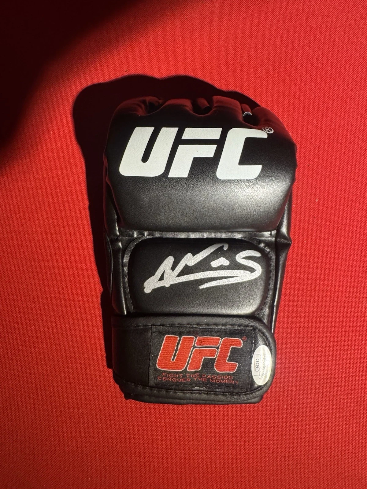 Amanda Nunes Autographed UFC Glove Goat JSA COA