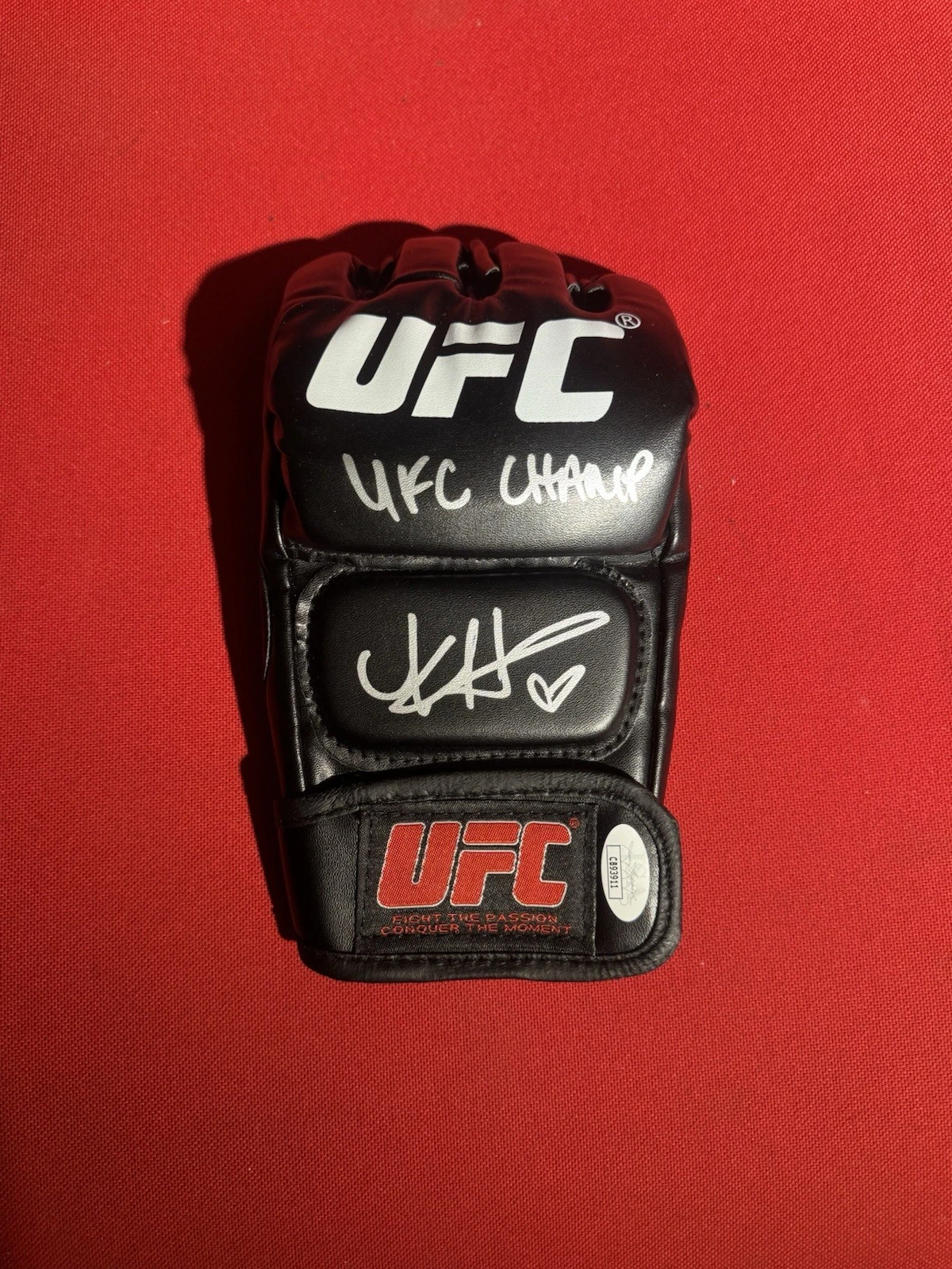 Kayla Harrison Signed UFC Glove UFC CHAMP Inscription JSA COA