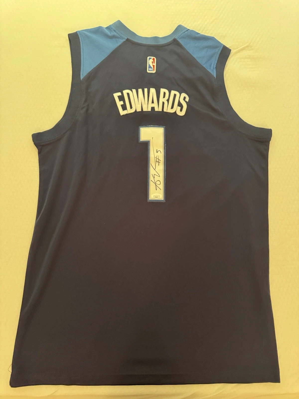 Anthony Edwards Minnesota Timberwolves Signed Autographed  Jersey Jsa Coa