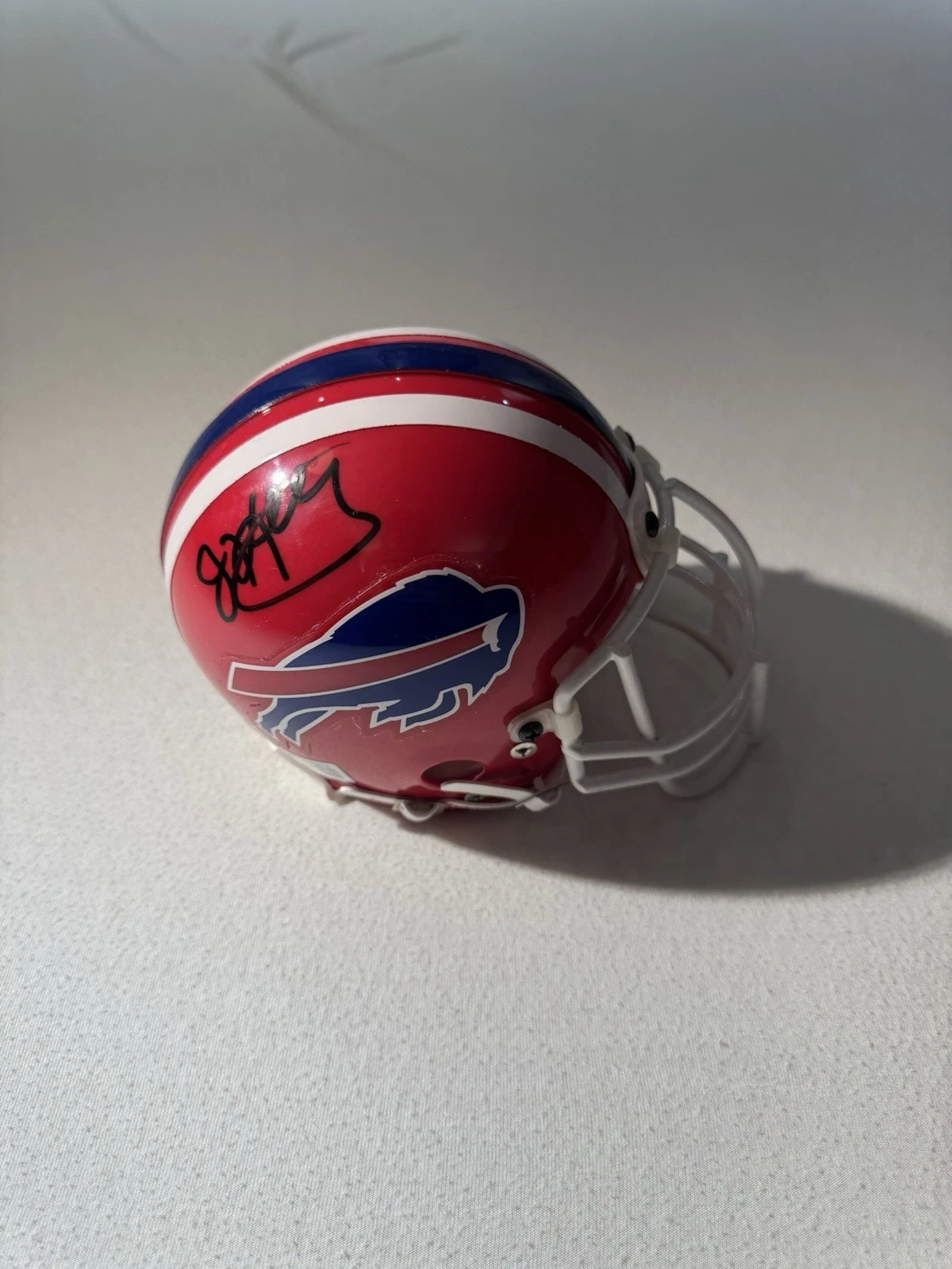 Jim Kelly Buffalo Bills Signed Mini Helmet Hurricanes Beckett BAS COA