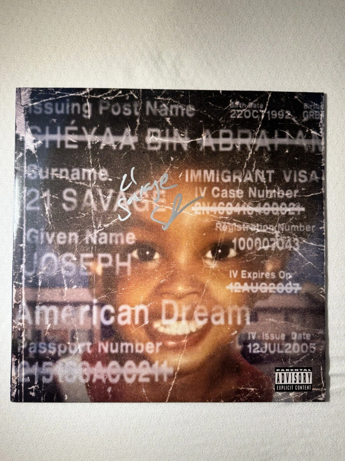 21 Savage Rapper Signed American Dream Vinyl Record Redrum Beckett