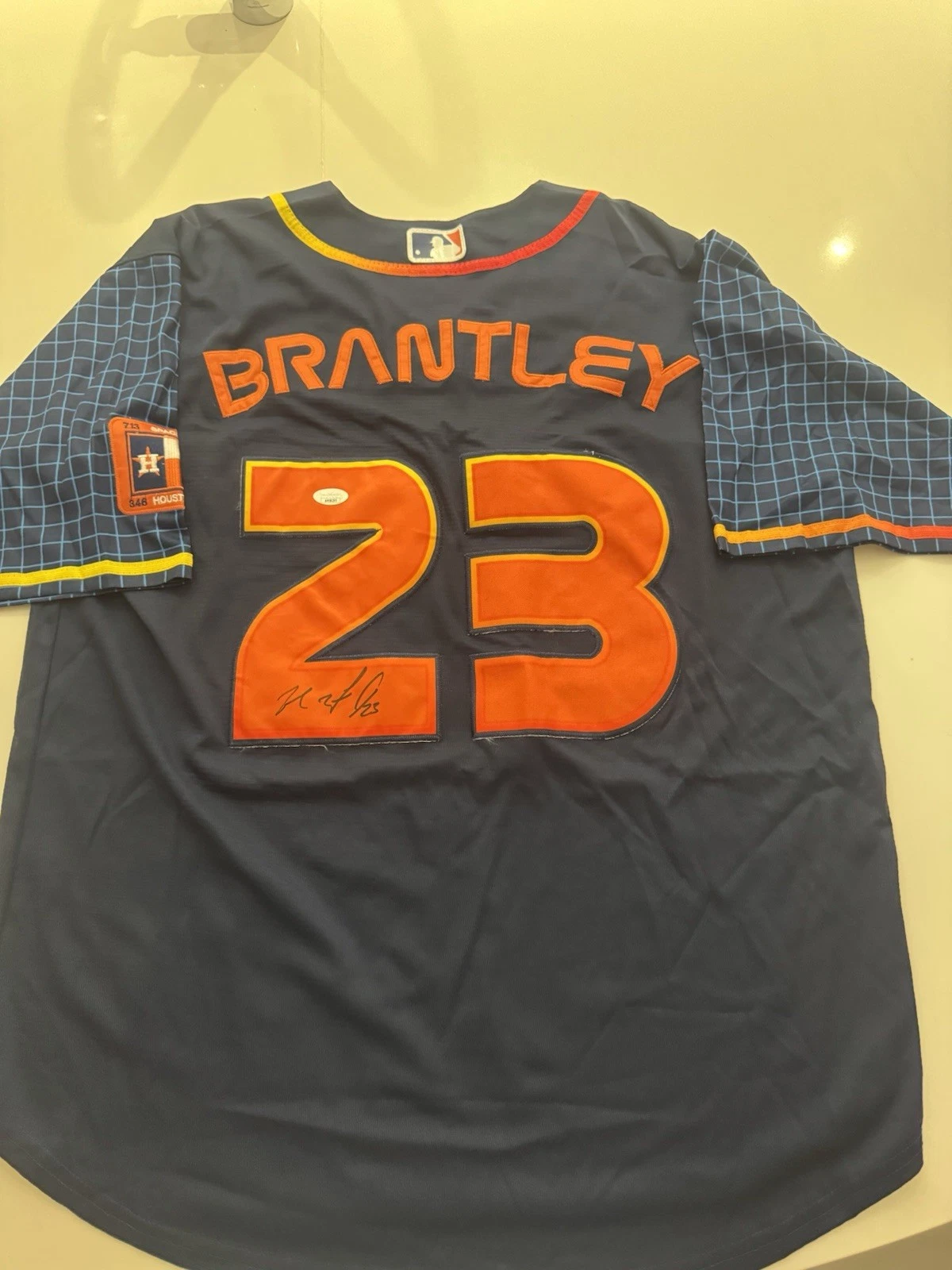 Michael Brantley Houston Astros Signed Autographed Jersey JSA COA