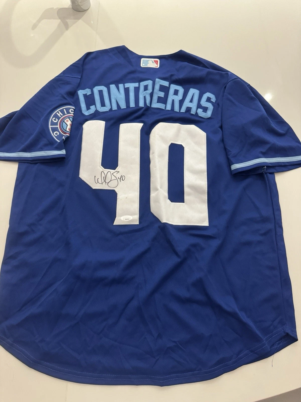 Willson Contreras Chicago Cubs Autographed Jersey JSA COA