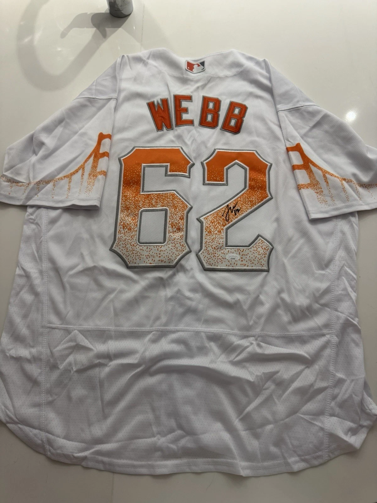 Logan Webb San Francisco Giants Signed Jersey Star JSA COA