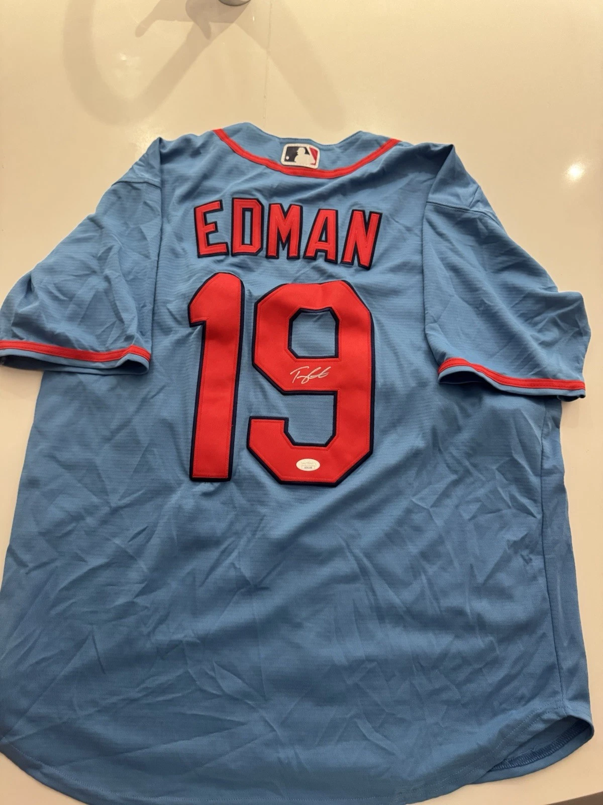 Tommy Edman St. Louis Cardinals Signed Autographed Jersey JSA COA
