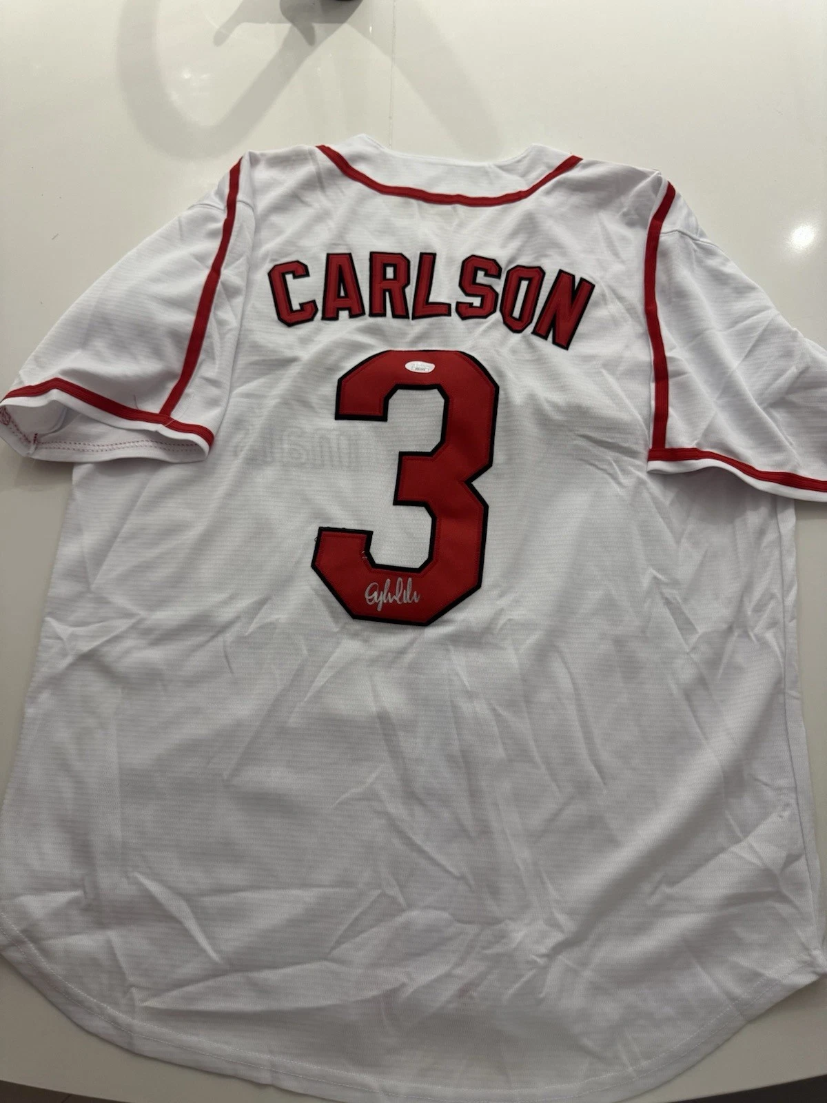 Dylan Carlson St Louis Cardinals Autographed Jersey JSA COA