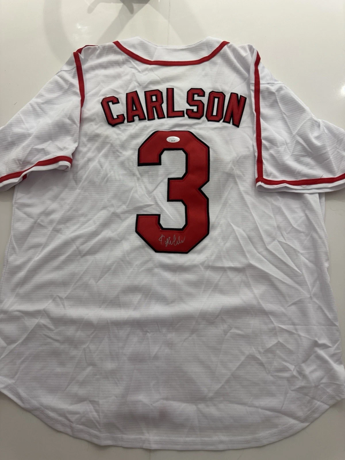 Dylan Carlson St Louis Cardinals Autographed Jersey JSA COA