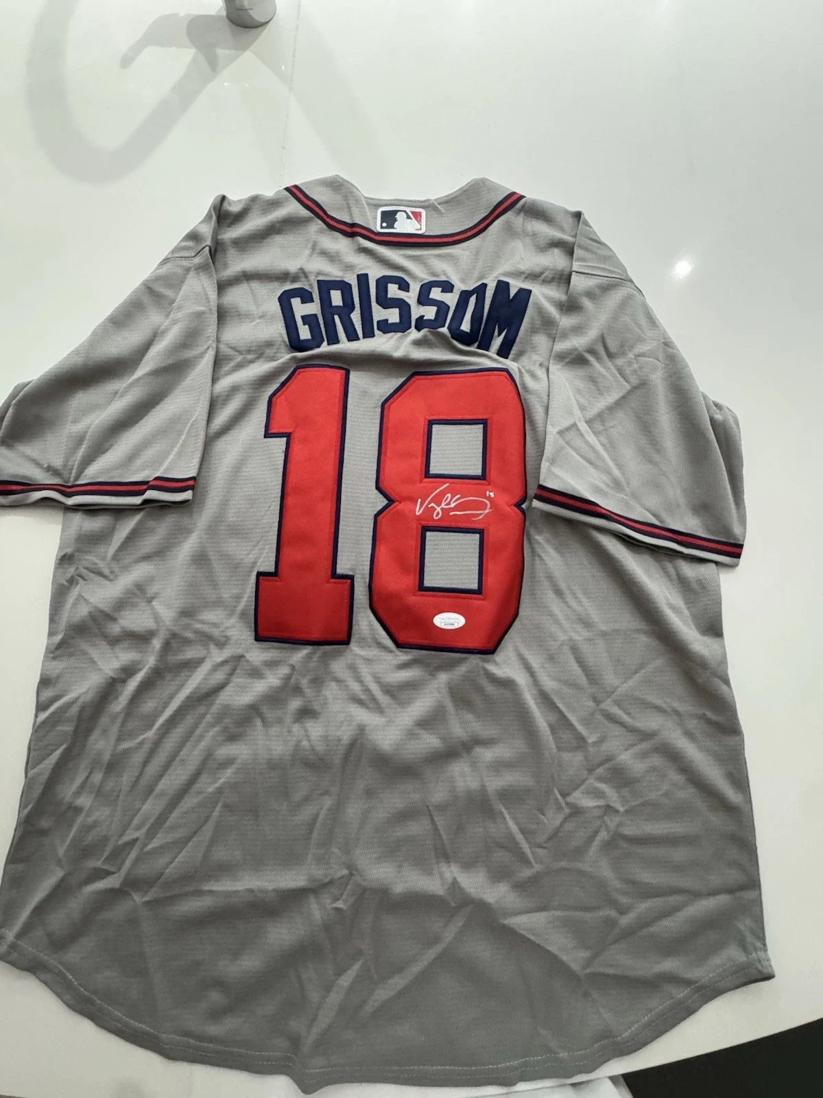 Vaughn Grissom Atlanta Braves Signed Jersey JSA COA