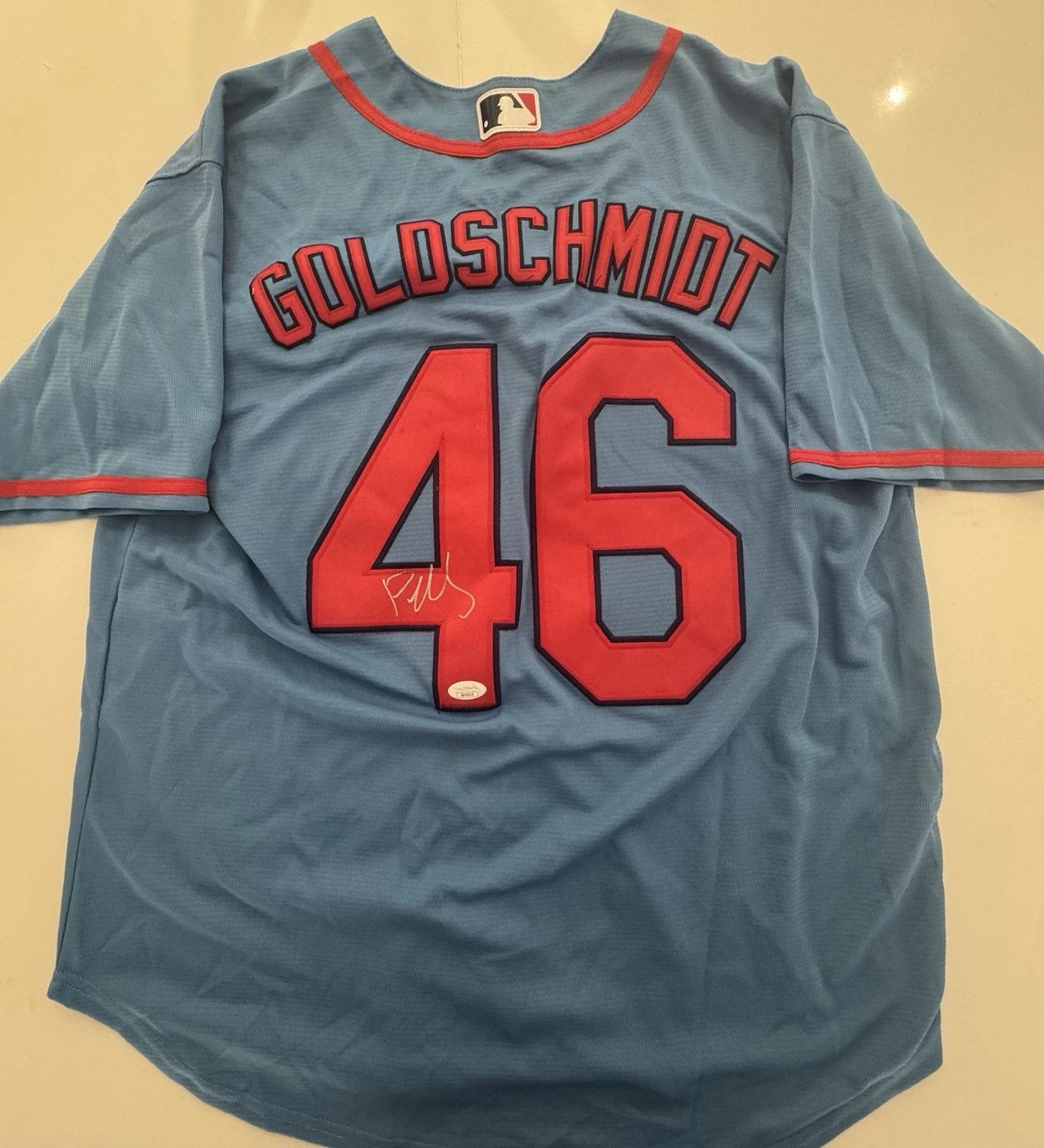 Paul Goldschmidt St Louis Cardinals Autographed Jersey JSA COA