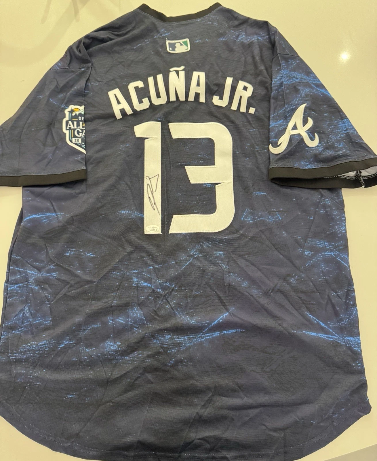 Ronald Acuna Jr Atlanta Braves 2023 All Star Autographed Jersey JSA COA