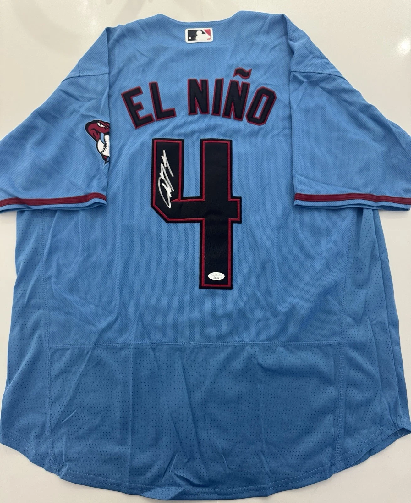 Ketel Marte Arizona Diamondbacks Autographed EL NIÑO Jersey JSA COA