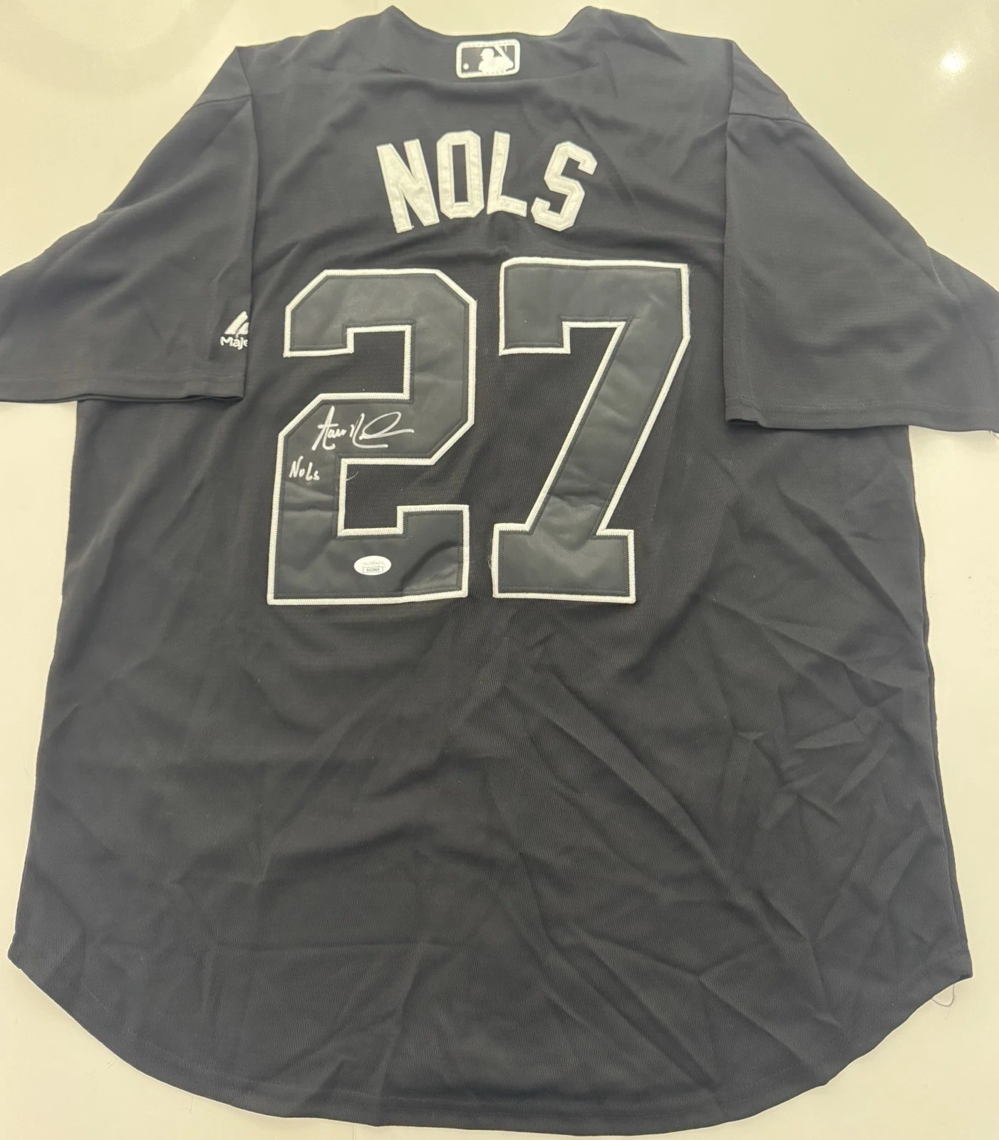 Aaron Nola Philadelphia Phillies Autographed Nols Jersey JSA COA