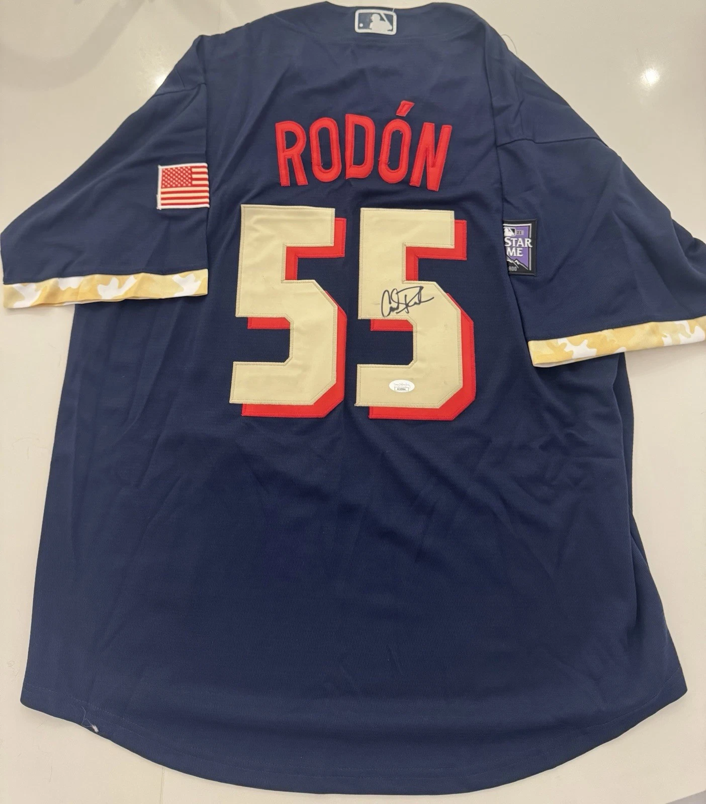 Carlos Rodon Chicago White Sox Autographed 2021 All Star Jersey Yankees JSA COA