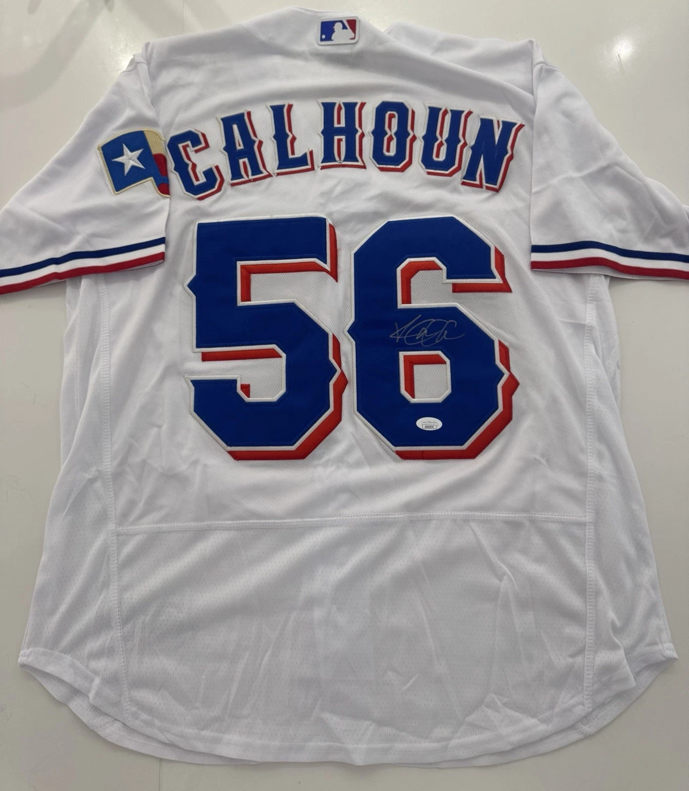 Kole Calhoun Texas Rangers Autographed Jersey JSA COA