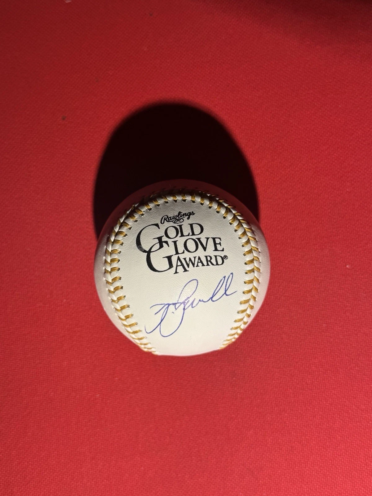 Jeff Bagwell Signed Official Gold Glove Award Baseball Autograph Astros JSA COA