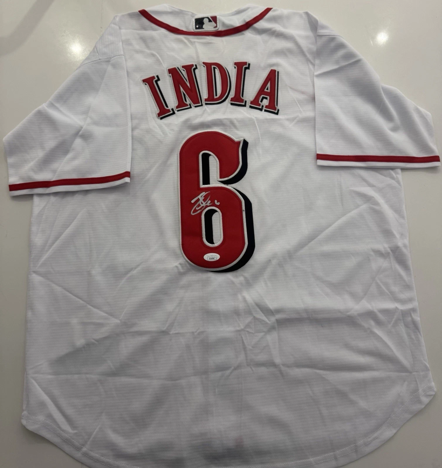 Jonathan India Cincinnati Reds Autographed Jersey JSA COA
