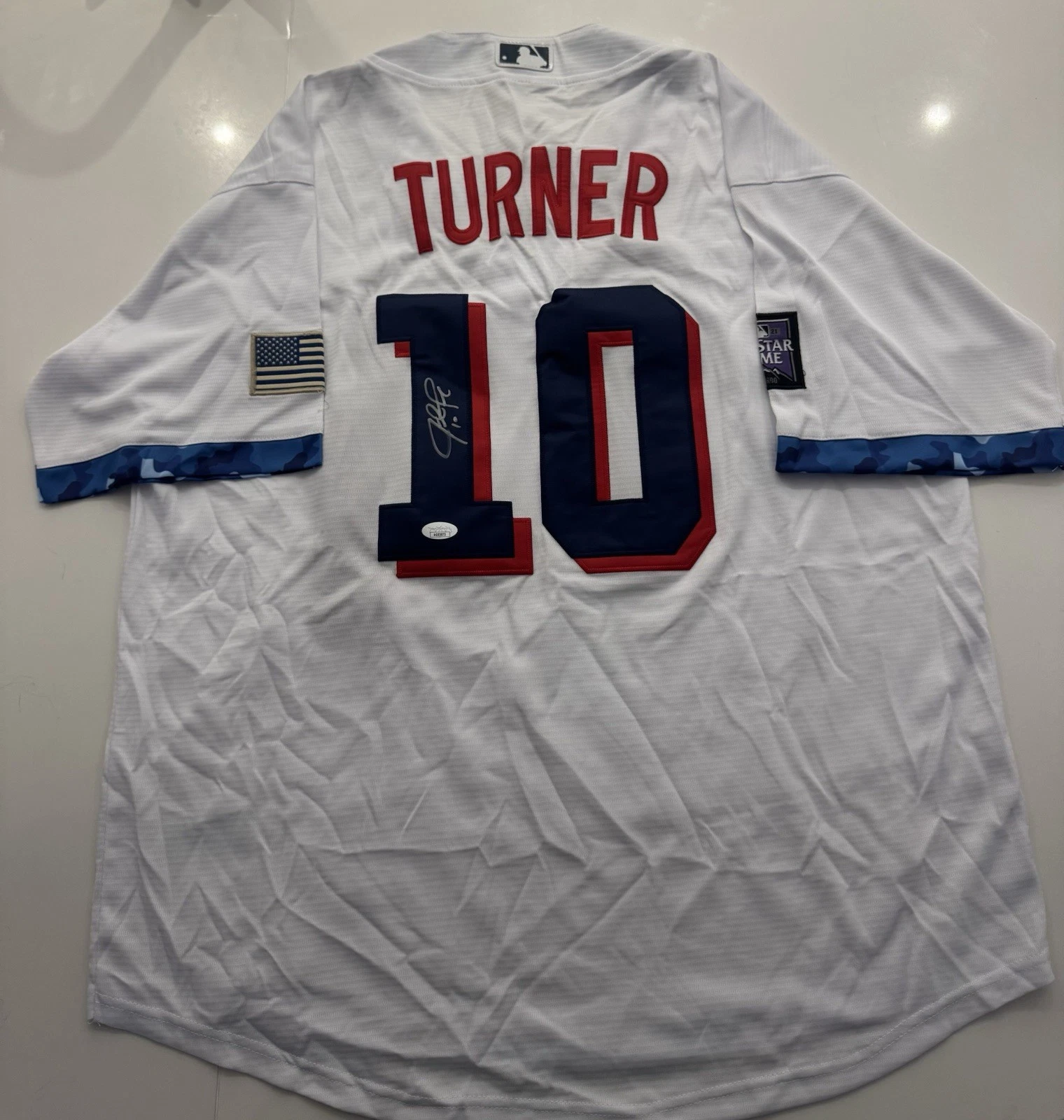 Justin Turner Los Angeles Dodgers Autographed 2021 ASG Jersey JSA COA