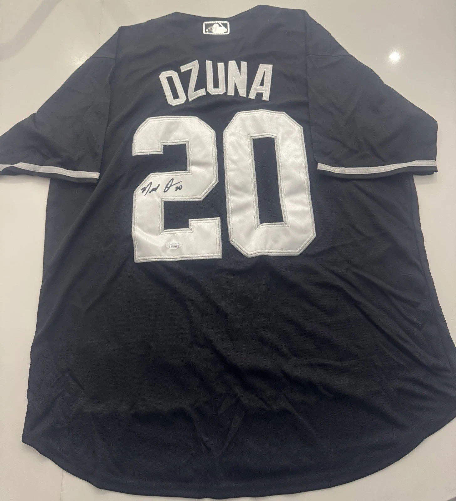 Marcell Ozuna Atlanta Braves Autographed Jersey JSA COA