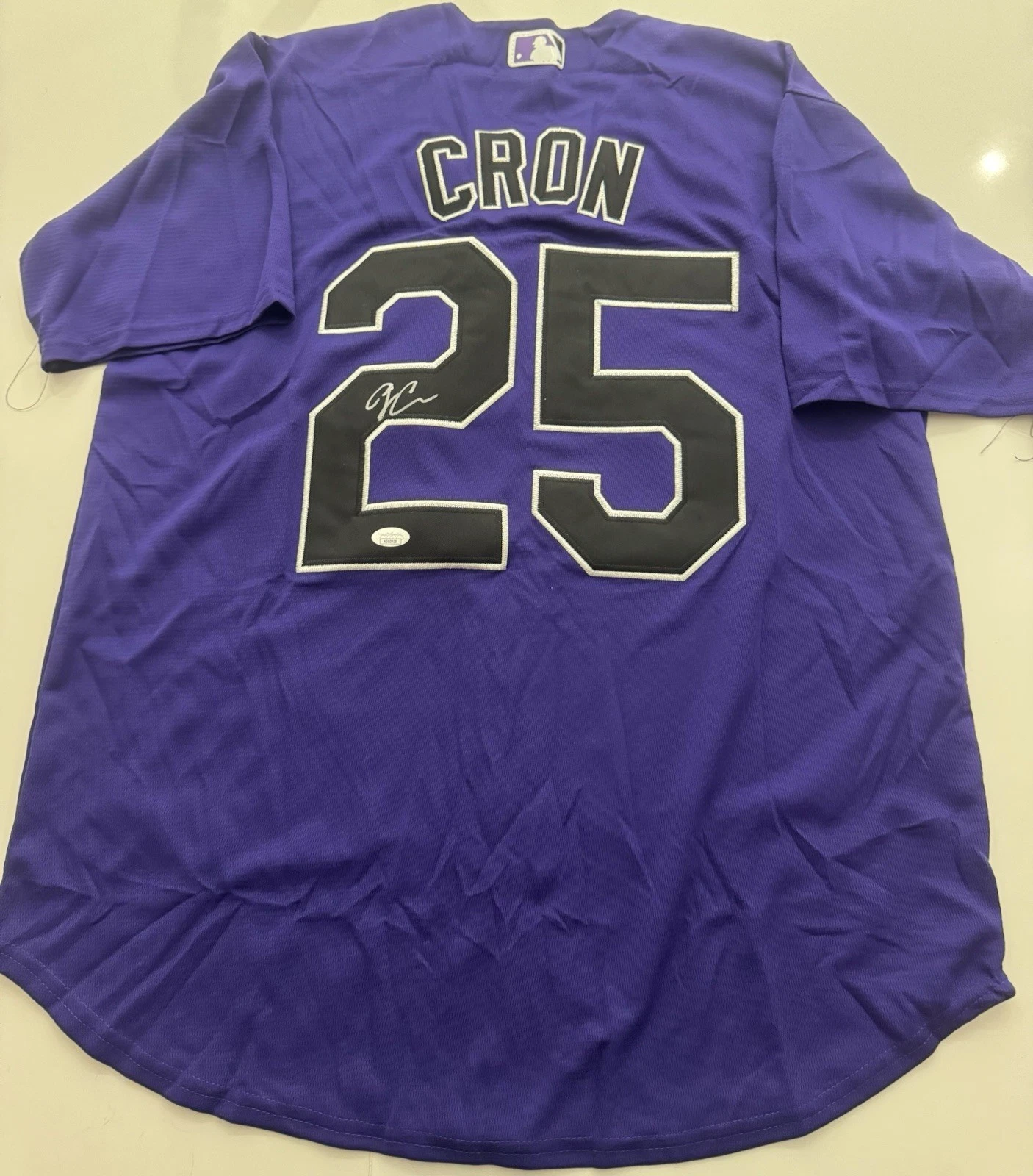 CJ Cron Colorado Rockies Autographed Jersey JSA COA