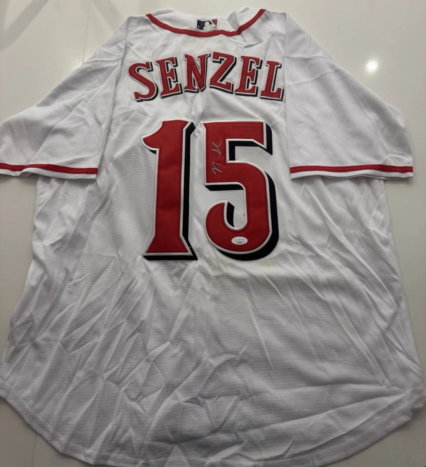 Nick Senzel Cincinnati Reds Autographed Jersey JSA COA