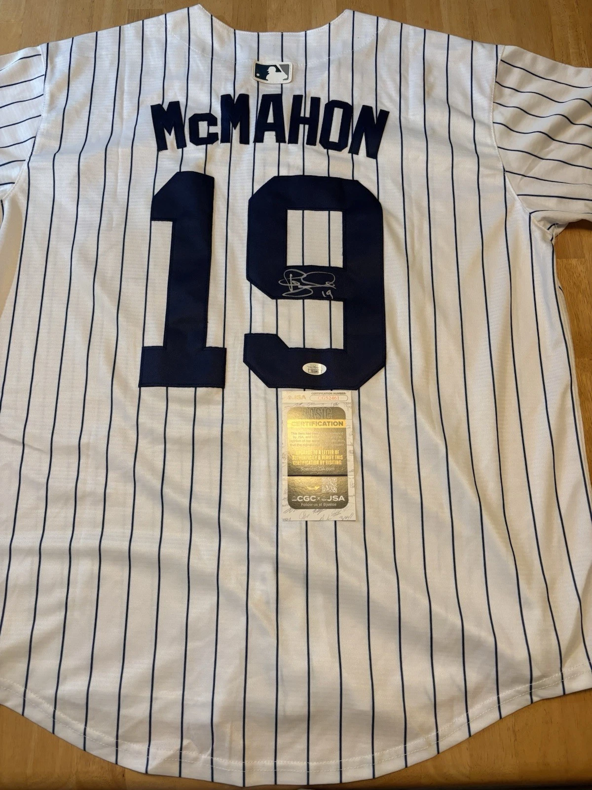 Ryan McMahon Signed Autographed New York Yankees Jersey  JSA Coa