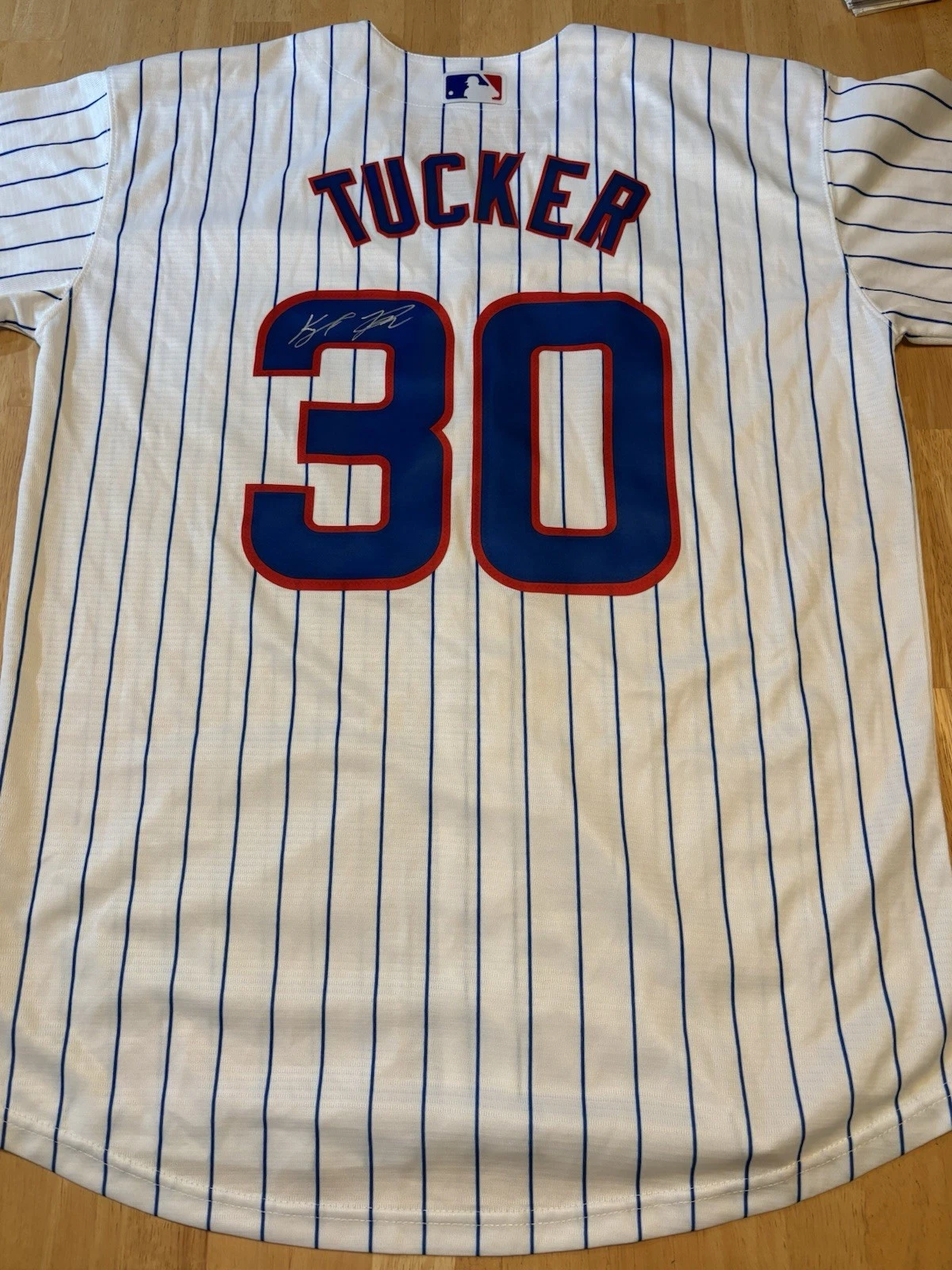 Kyle Tucker Signed Autographed Chicago Cubs Jersey. JSA Coa