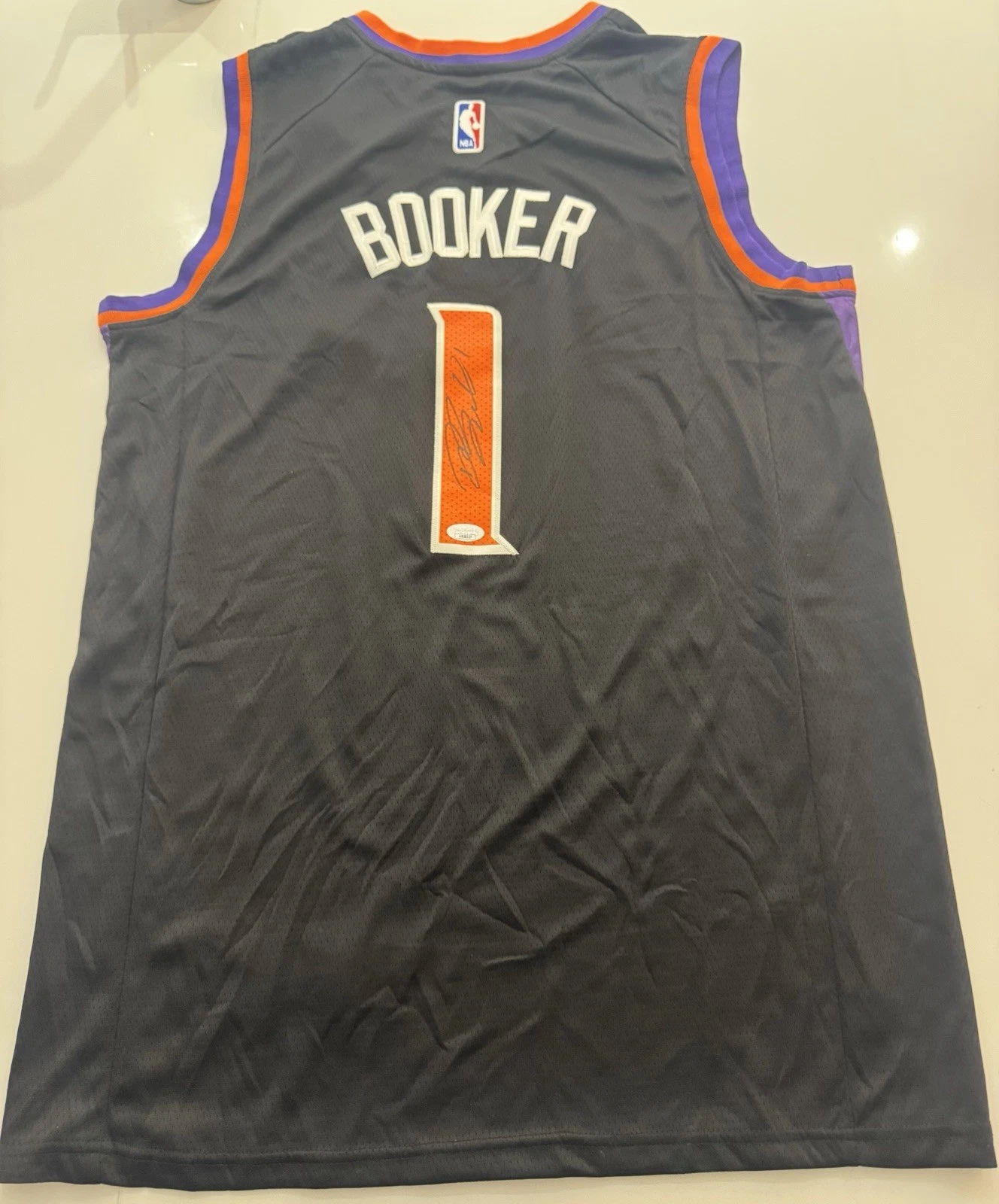 Devin Booker Autographed Signed Phoenix Suns Basketball Jersey JSA COA