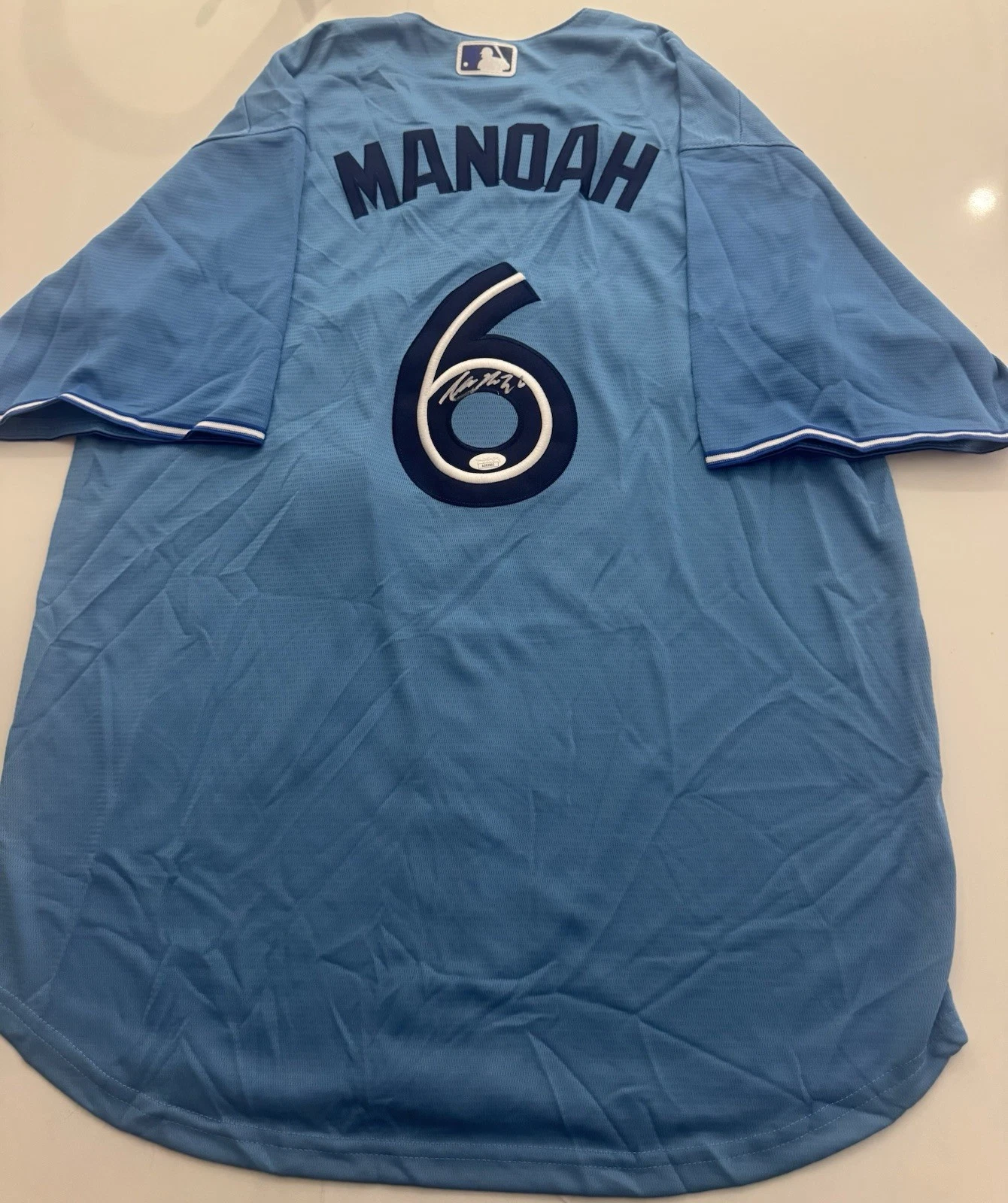 Alek Manoah Toronto Blue Jays Autographed Jersey JSA Certified