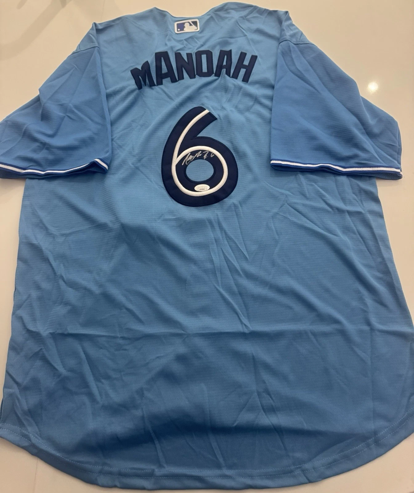 Alek Manoah Toronto Blue Jays Autographed Jersey JSA Certified