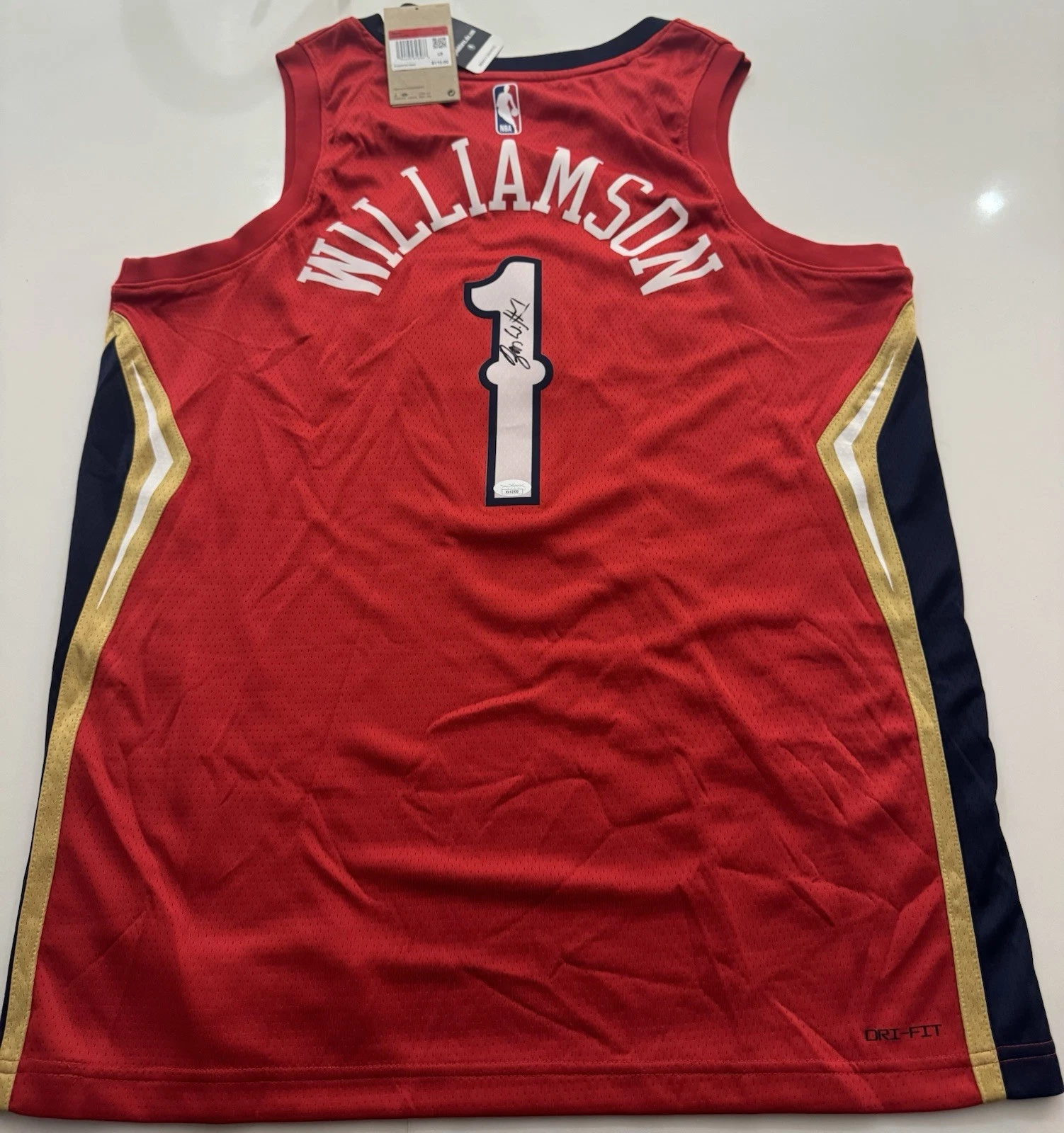 Zion Williamson New Orleans Pelicans Autographed Authentic Jersey JSA COA