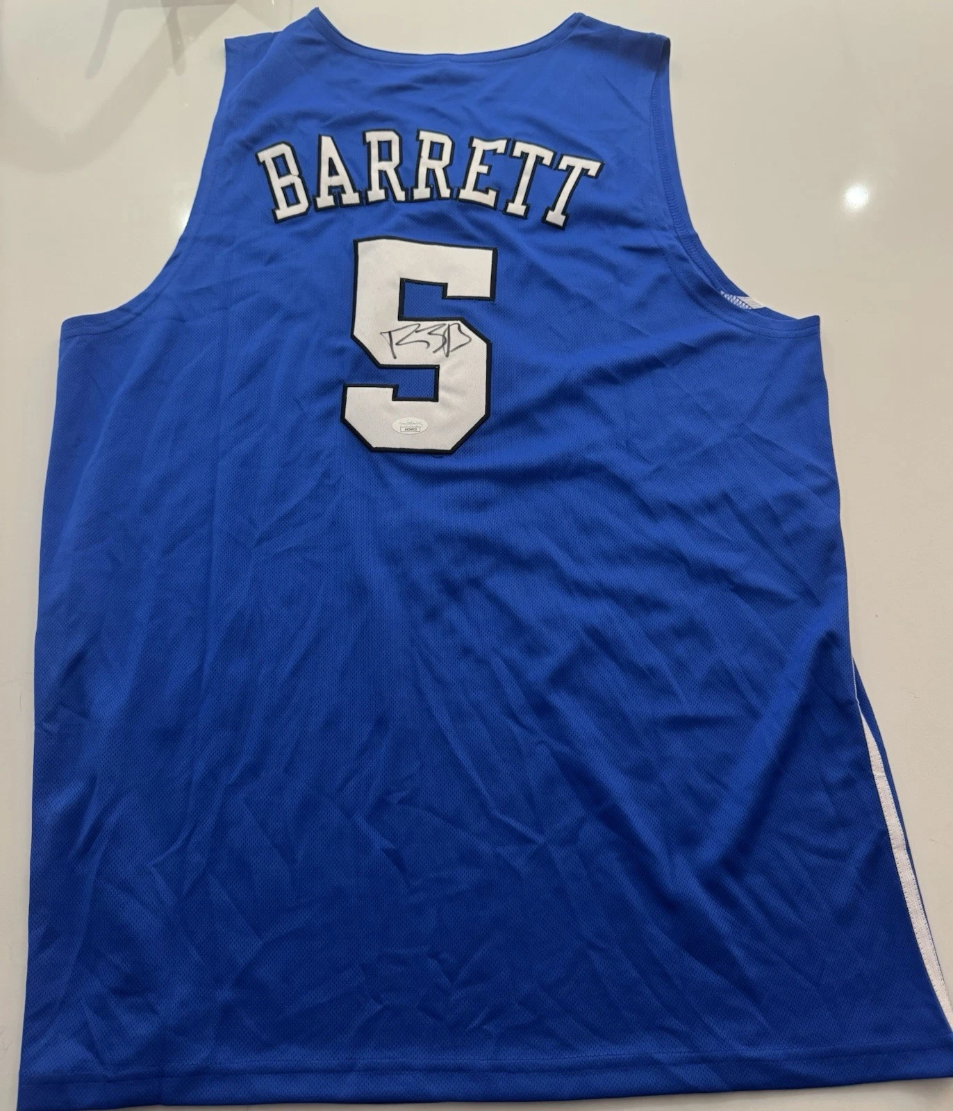 RJ Barrett Signed Autographed Duke Blue Devils Jersey Jsa Coa
