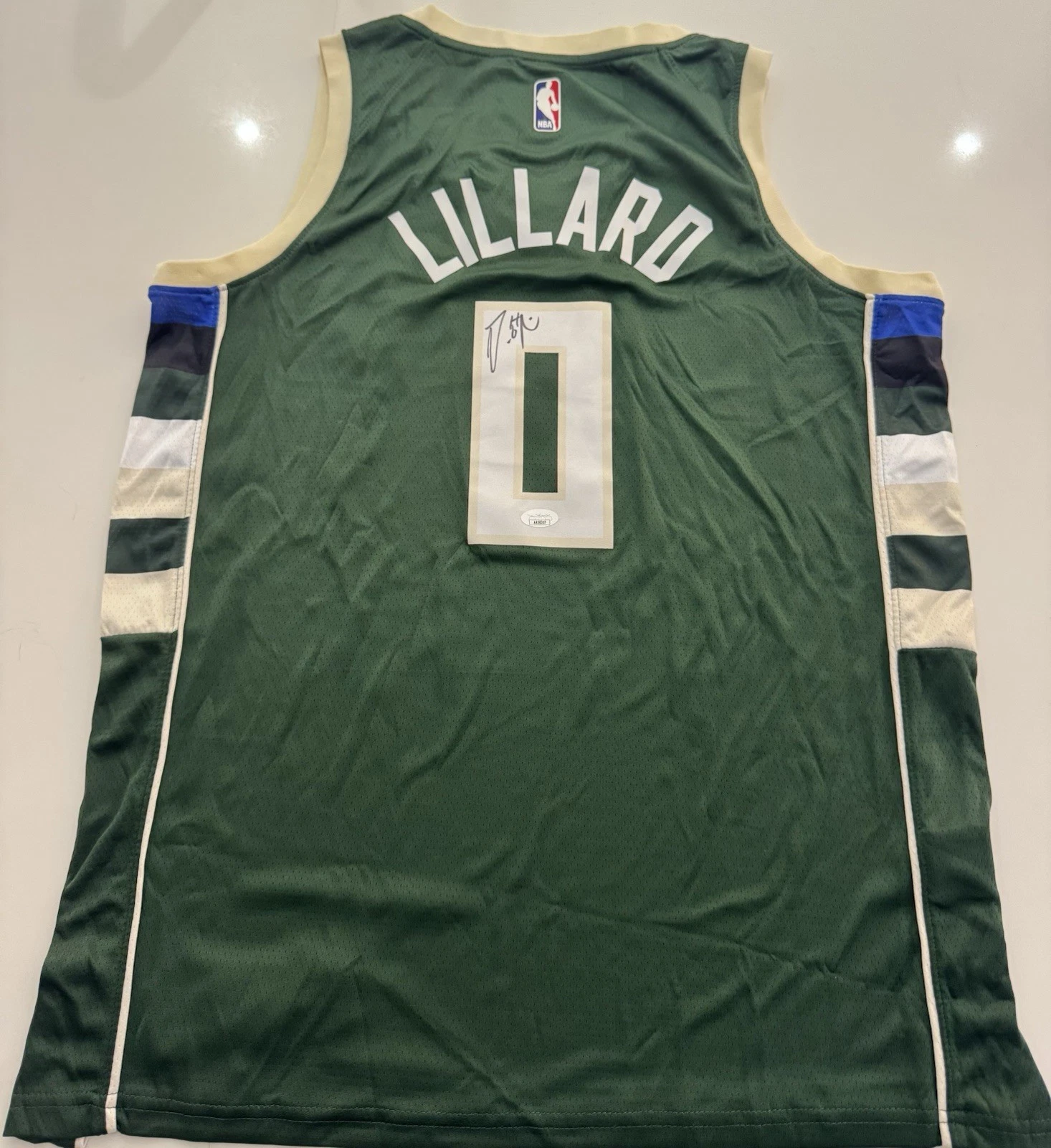 Damian Lillard Milwaukee Bucks Autographed Jersey Star JSA COA