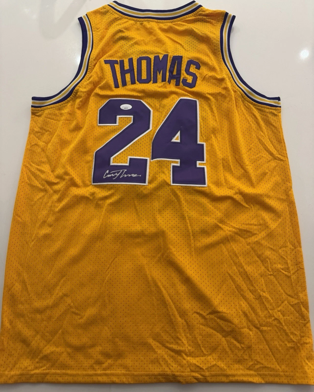 Cameron Thomas LSU Tigers Autographed Jersey Nets Star JSA COA