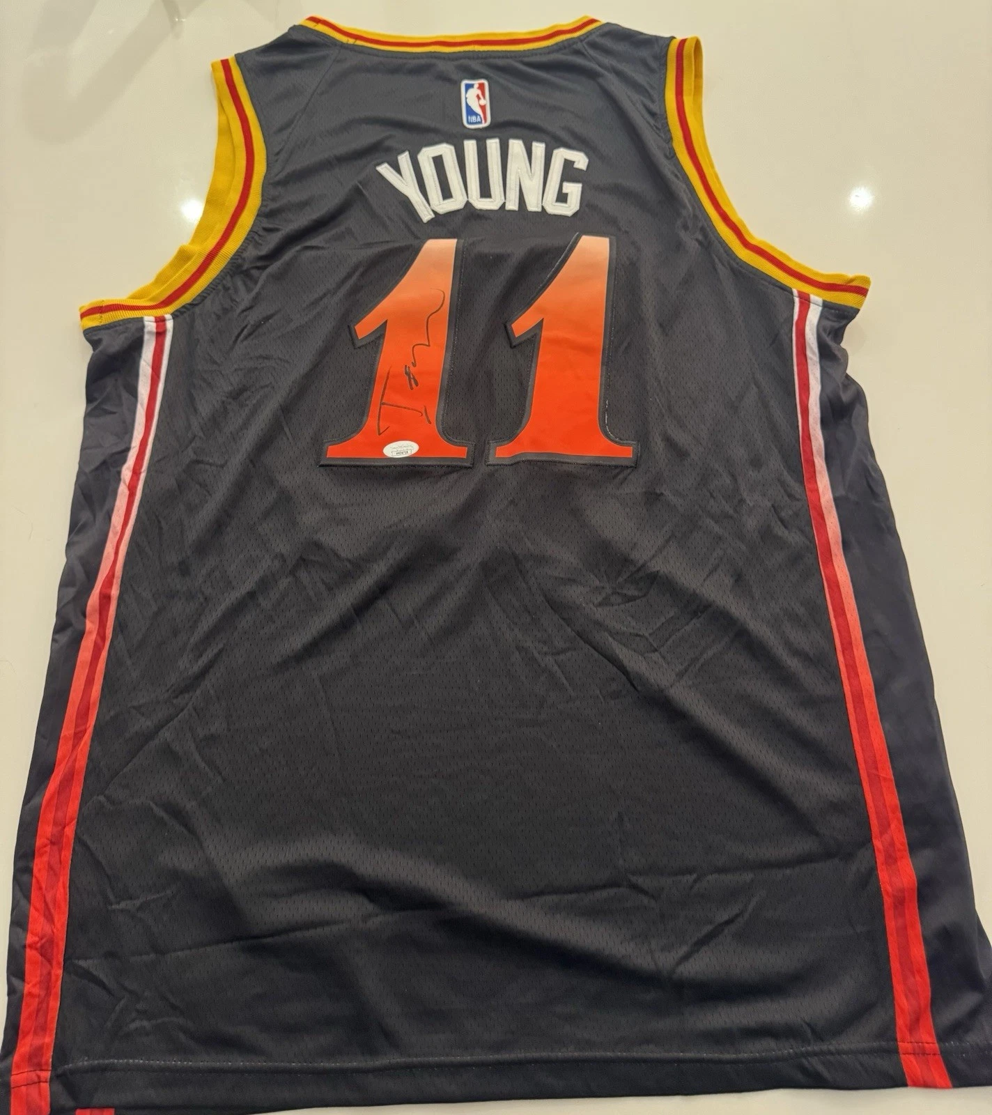 Trae Young Atlanta Hawks Autographed Jersey JSA COA