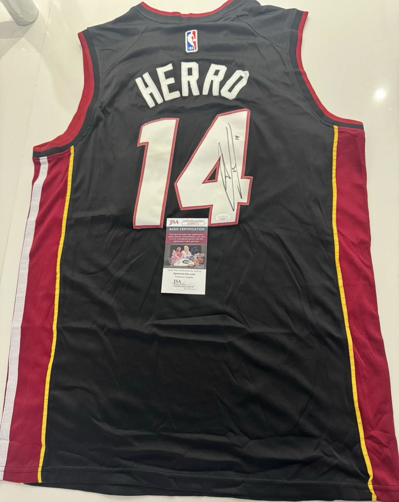 Tyler Herro Miami Heat Autographed Signed Jersey! Jsa Coa