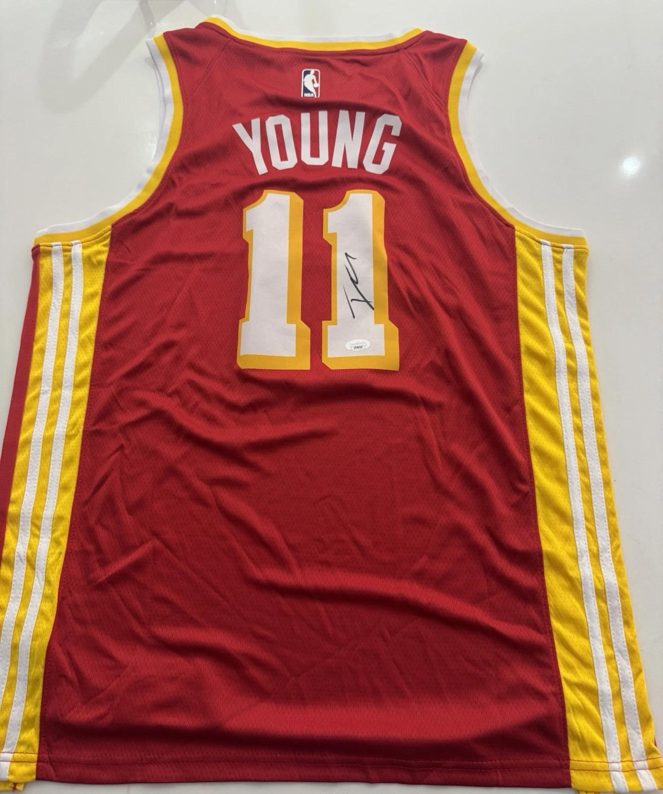 Trae Young Atlanta Hawks Autographed Jersey JSA COA